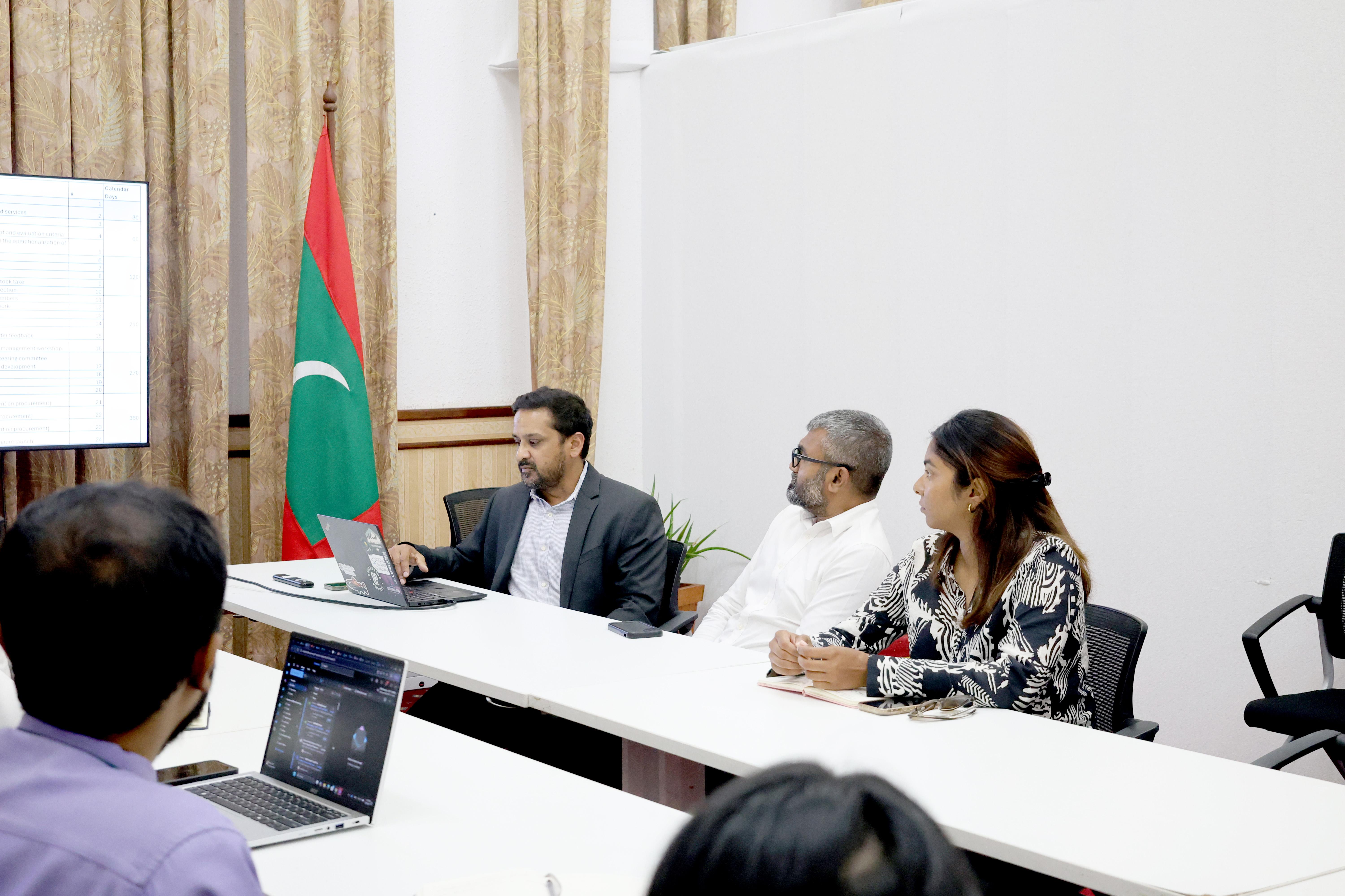 The Consultant for the Data Platform for Climate Action makes a curtesy call