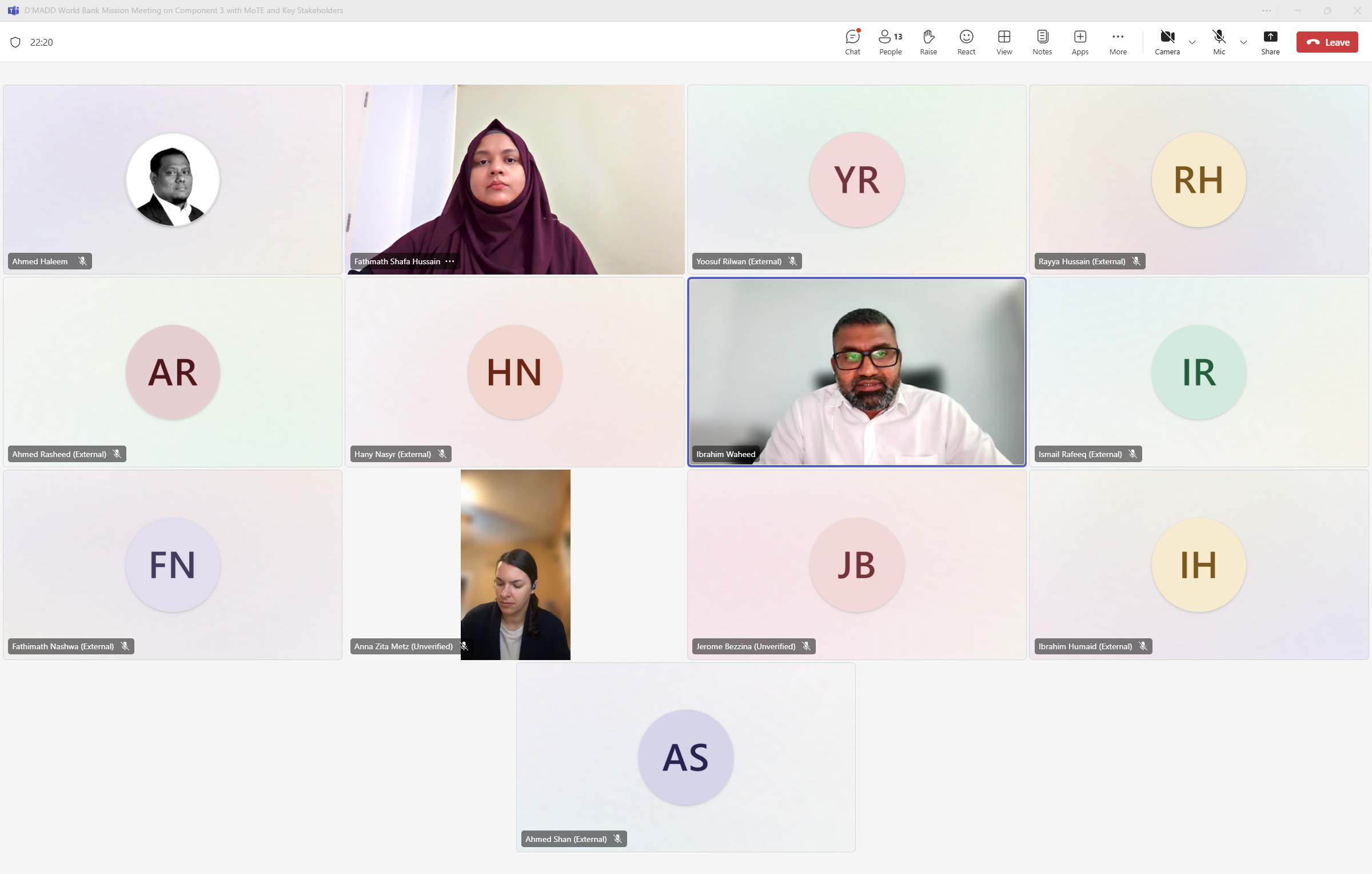 The World Bank Virtual Mission Meets with MOTE